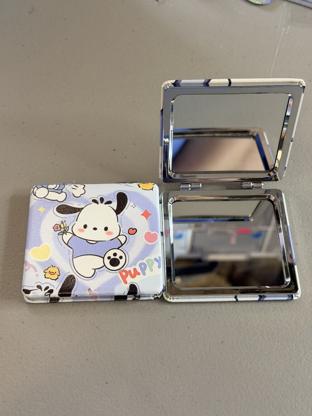 #PC-758 Pochacco Compact Mirror with regular & 2X Viewing